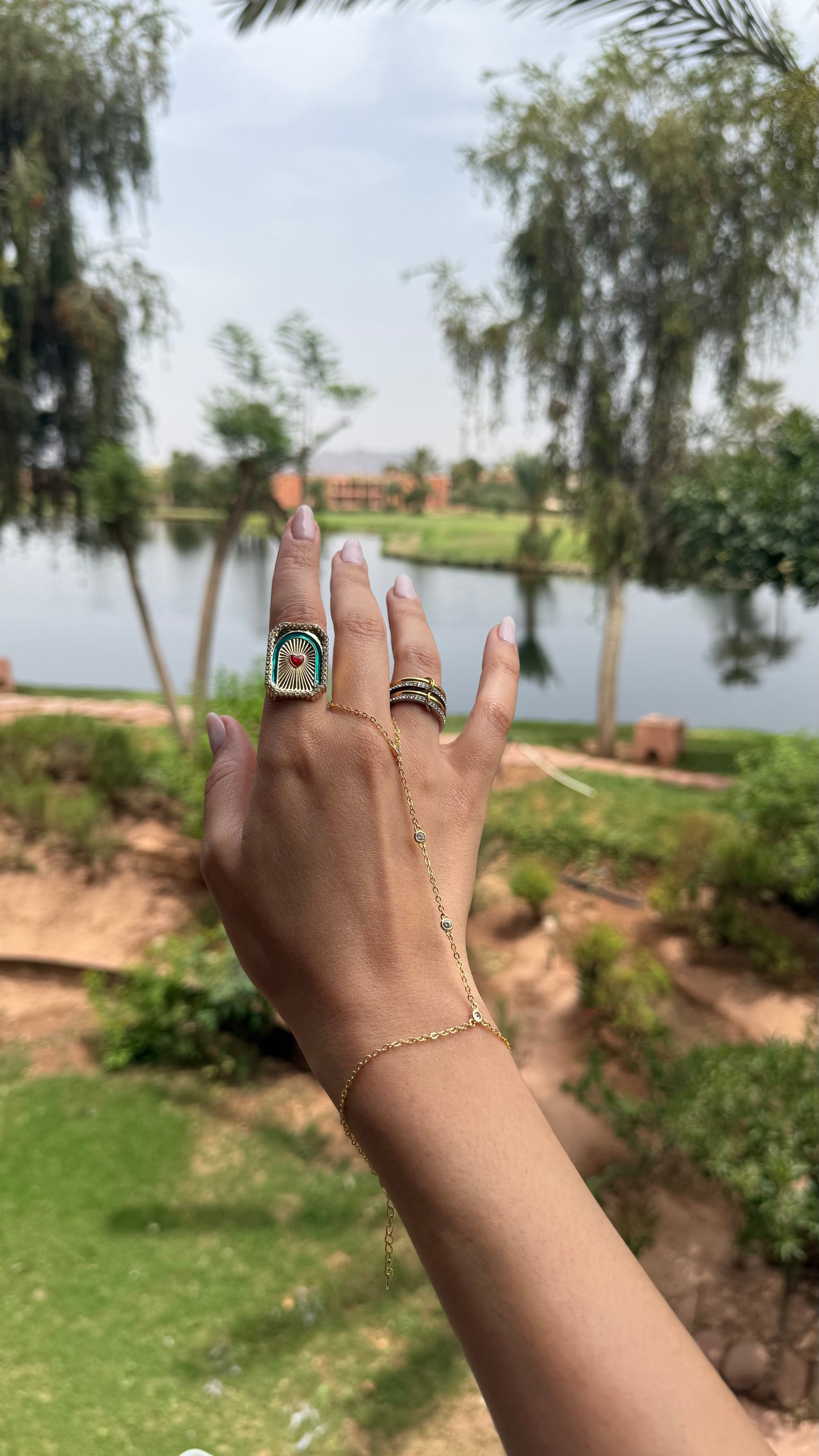 Bague Heart ajustable