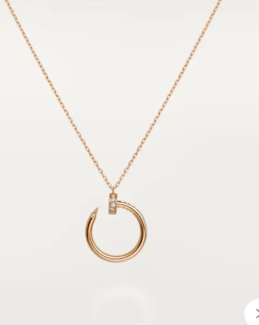 Collier Clou sertie