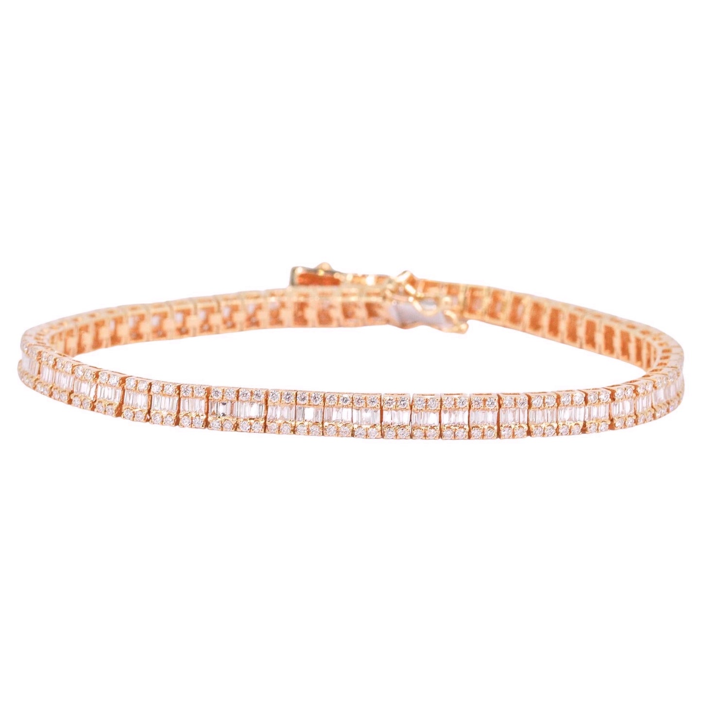 Gourmette lumière rose gold