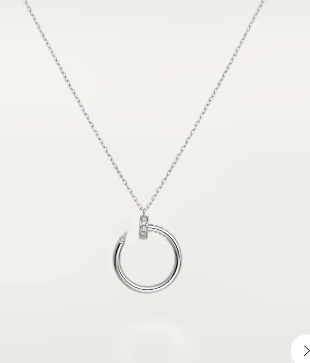 Collier Clou sertie