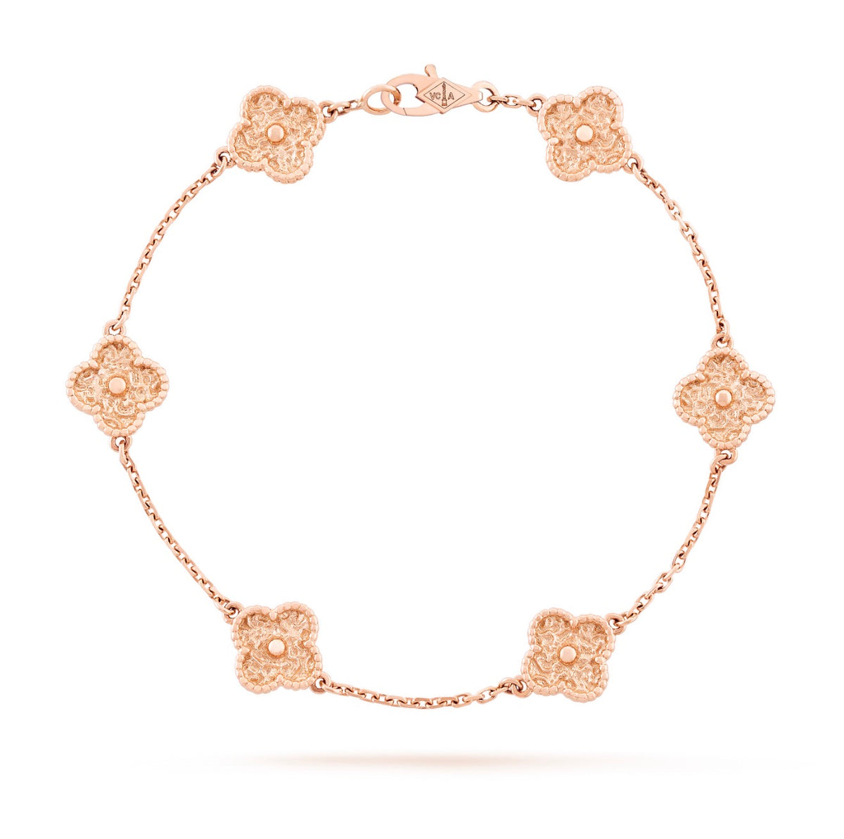 Gourmette alhambra rose gold