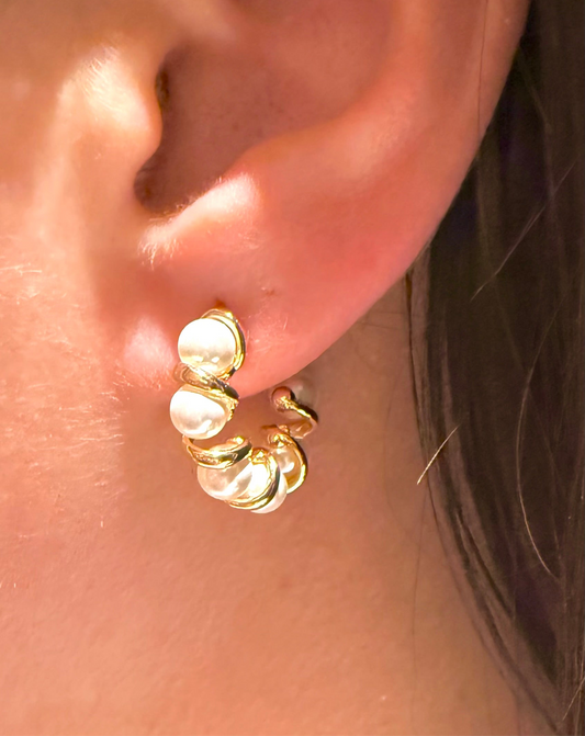 Mini créoles Perles