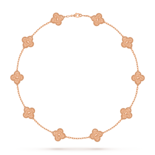 Collier Alhambra rose gold