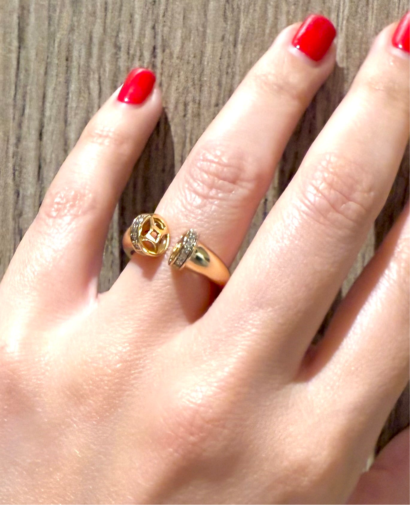 Bague ouverte rose gold