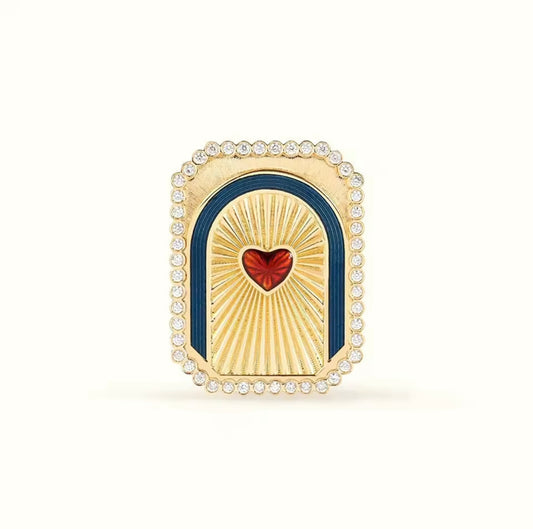 Bague Heart ajustable