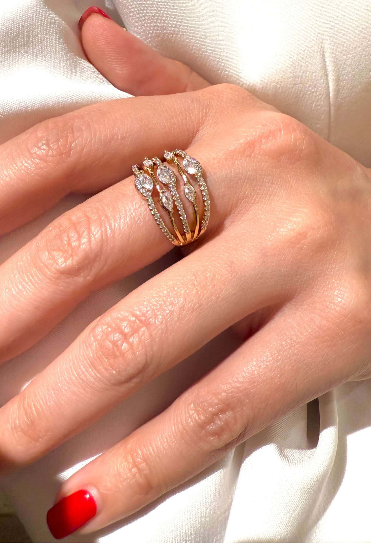 Bague carly rose gold