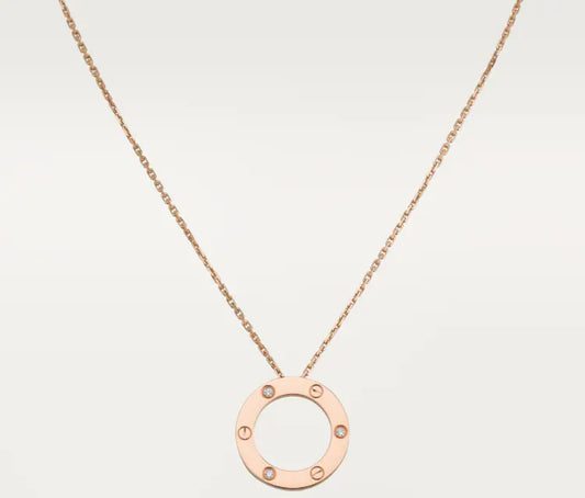 Collier Love rose gold