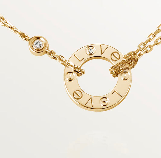 Collier Love rose gold