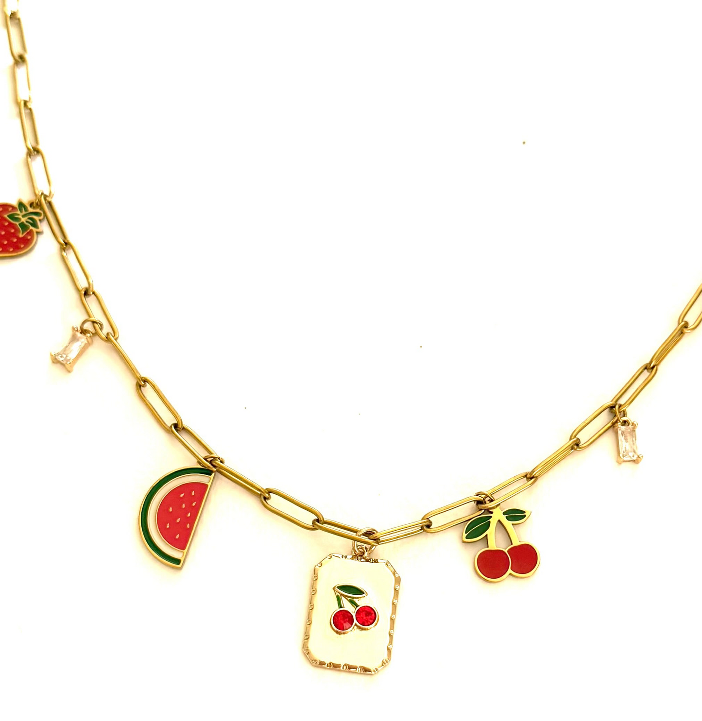 Collier charm Fruit