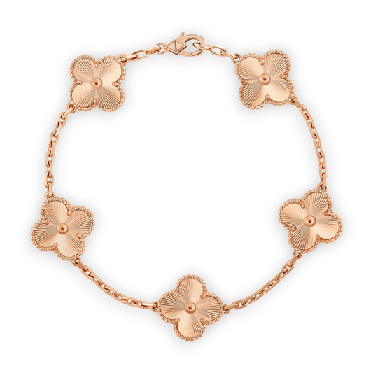 Bracelet Trèfles rose gold