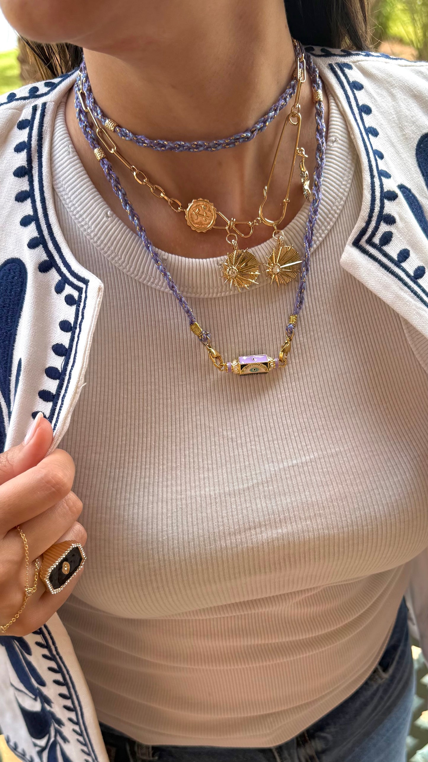 2 en 1 Locket purple
