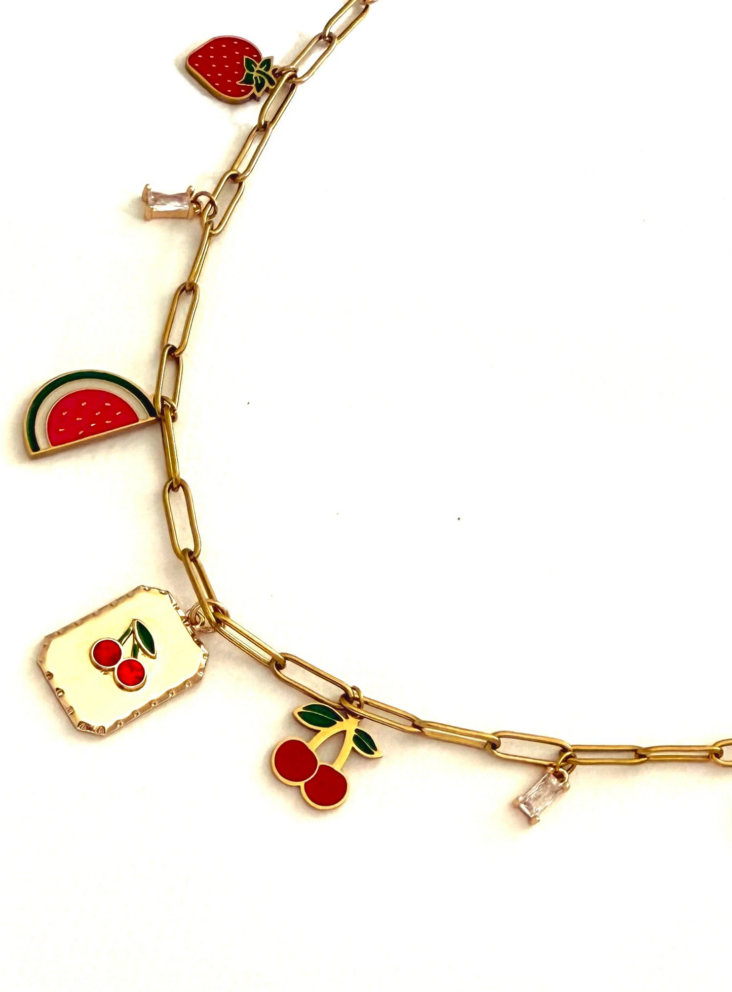 Collier charm Fruit