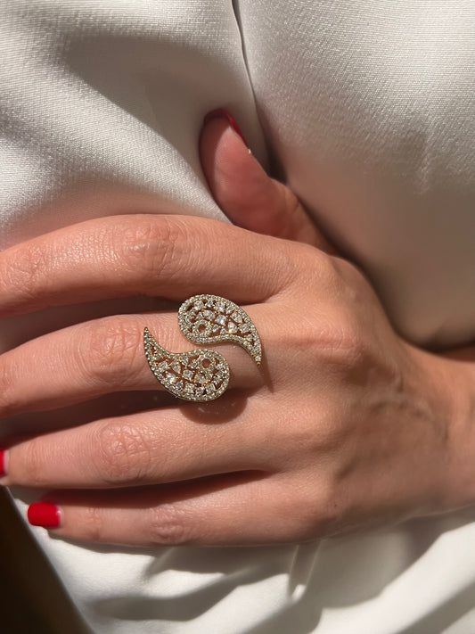 Bague Yin Yang rose gold
