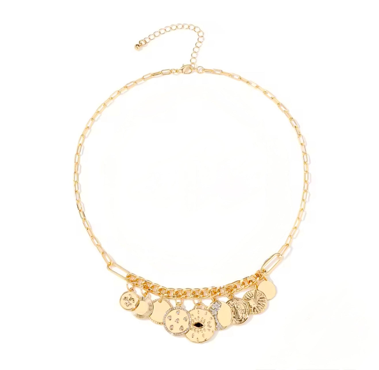 Collier charme oeil